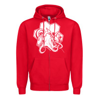 Red the fantasy trip  octopus Zipper Hoodie - linhVisuals