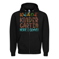 Black watch out kindergarten here i come! Zipper Hoodie - JahusDesignShop