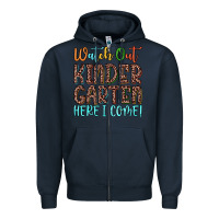 Navy watch out kindergarten here i come! Zipper Hoodie - JahusDesignShop