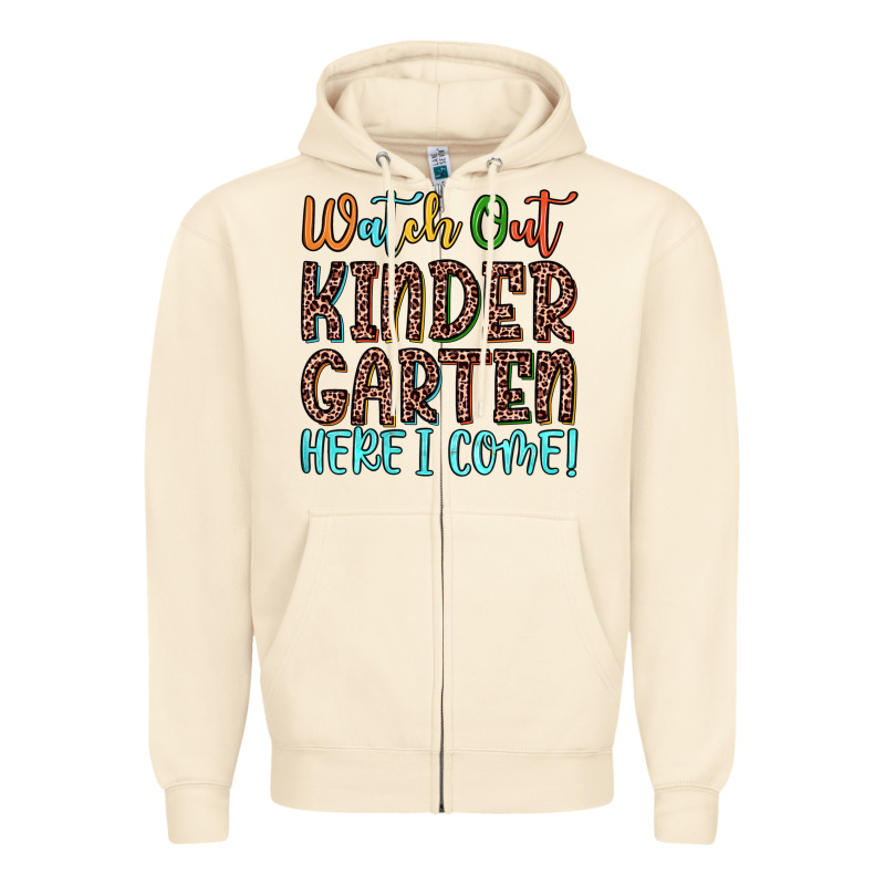 Watch Out Kindergarten Here I Come! Zipper Hoodie by JahusDesignShop | Teevron