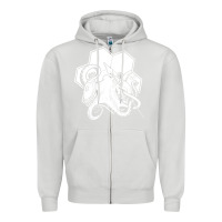 Dove Grey the fantasy trip  octopus Zipper Hoodie - linhVisuals