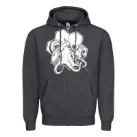 Smoke the fantasy trip  octopus Zipper Hoodie - linhVisuals