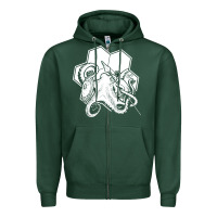 Sports Green the fantasy trip  octopus Zipper Hoodie - linhVisuals
