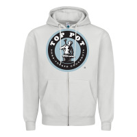 Dove Grey top pot doughnuts Zipper Hoodie - linhVisuals