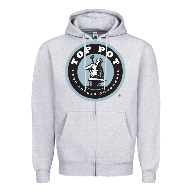 Top Pot Doughnuts Zipper Hoodie by linhVisuals | Teevron