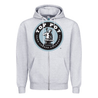 Heather Grey top pot doughnuts Zipper Hoodie - linhVisuals