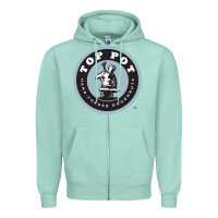 Seafoam top pot doughnuts Zipper Hoodie - linhVisuals