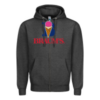 Charcoal Heather braums Zipper Hoodie - linhVisuals