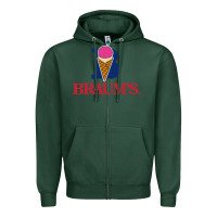 Sports Green braums Zipper Hoodie - linhVisuals