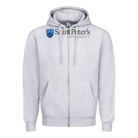 Heather Grey The saint peter's university Zipper Hoodie - linhVisuals