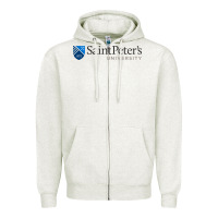 Oatmeal Heather The saint peter's university Zipper Hoodie - linhVisuals
