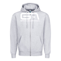 Heather Grey groove armada Zipper Hoodie - linhVisuals