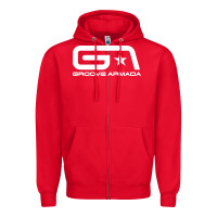 Red groove armada Zipper Hoodie - linhVisuals