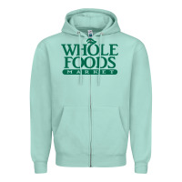 Seafoam whole foods market Zipper Hoodie - linhVisuals