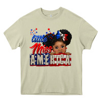 Mossy little miss america black girl peekaboo Heavy Core Tee - CowGirlArtShop