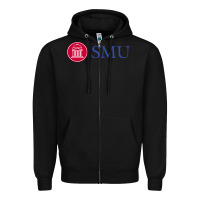 Black The southern methodist university Zipper Hoodie - linhVisuals
