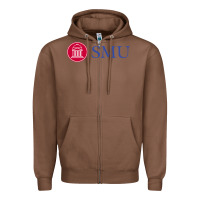 Chestnut The southern methodist university Zipper Hoodie - linhVisuals