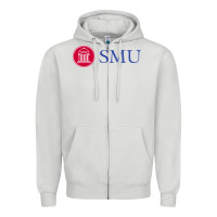 Dove Grey The southern methodist university Zipper Hoodie - linhVisuals
