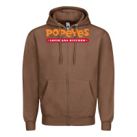 Chestnut popeyes louisiana kitchen Zipper Hoodie - linhVisuals