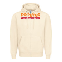 Sandshell popeyes louisiana kitchen Zipper Hoodie - linhVisuals