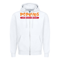 White popeyes louisiana kitchen Zipper Hoodie - linhVisuals
