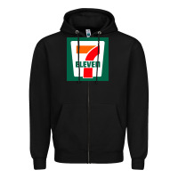 Black eleven Zipper Hoodie - linhVisuals