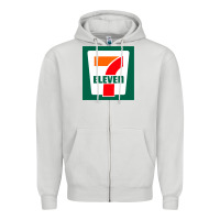 Dove Grey eleven Zipper Hoodie - linhVisuals