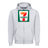Heather Grey eleven Zipper Hoodie - linhVisuals