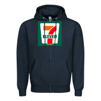 Navy eleven Zipper Hoodie - linhVisuals