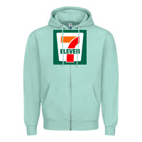 Seafoam eleven Zipper Hoodie - linhVisuals
