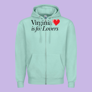 Virginia Is For Lovers Zipper Hoodie Designed By Linhvisuals