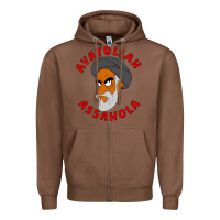 Chestnut Ayatollah Assahola Zipper Hoodie - linhVisuals