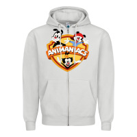 Dove Grey animaniacs funny cats cartoon Zipper Hoodie - linhVisuals