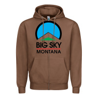 Chestnut Big Sky Montana Champion Zipper Hoodie - linhVisuals