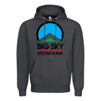 Smoke Big Sky Montana Champion Zipper Hoodie - linhVisuals