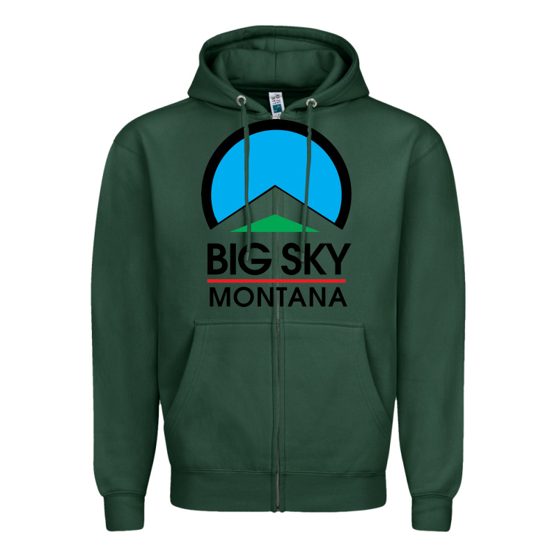 Big Sky Montana Champion Zipper Hoodie by linhVisuals | Teevron