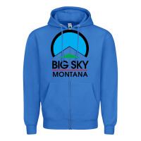 True Royal Big Sky Montana Champion Zipper Hoodie - linhVisuals