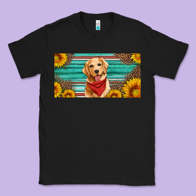 Golden Retriever License Plate Classic Tee Designed By Artiststas