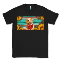 Black golden retriever license plate Classic Tee - Artiststas
