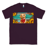 Plum golden retriever license plate Classic Tee - Artiststas