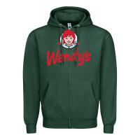 Sports Green Wendy's Zipper Hoodie - linhVisuals