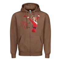 Chestnut Mariah Carey Merry Christmas vintage retro Zipper Hoodie - linhVisuals