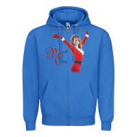True Royal Mariah Carey Merry Christmas vintage retro Zipper Hoodie - linhVisuals