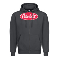 Smoke Peterbilt Zipper Hoodie - linhVisuals