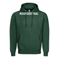 Sports Green neanderthal funny gift for texas neanderthals Zipper Hoodie - linhVisuals
