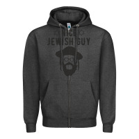 Charcoal Heather nice jewish guy funny gifts for hanukkah Zipper Hoodie - linhVisuals