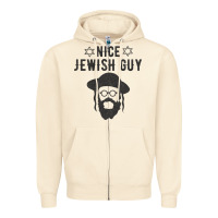 Sandshell nice jewish guy funny gifts for hanukkah Zipper Hoodie - linhVisuals