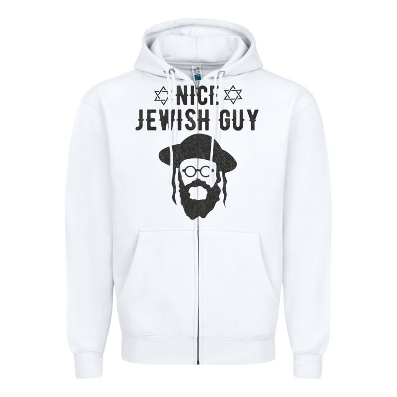Nice Jewish Guy Funny Gifts For Hanukkah Zipper Hoodie by linhVisuals | Teevron