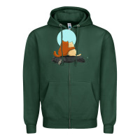 Sports Green two cats Zipper Hoodie - linhVisuals