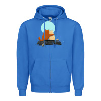 True Royal two cats Zipper Hoodie - linhVisuals